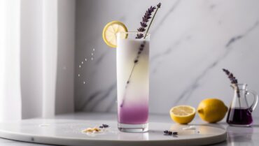 lavendar coconut lemonade mocktail recipe